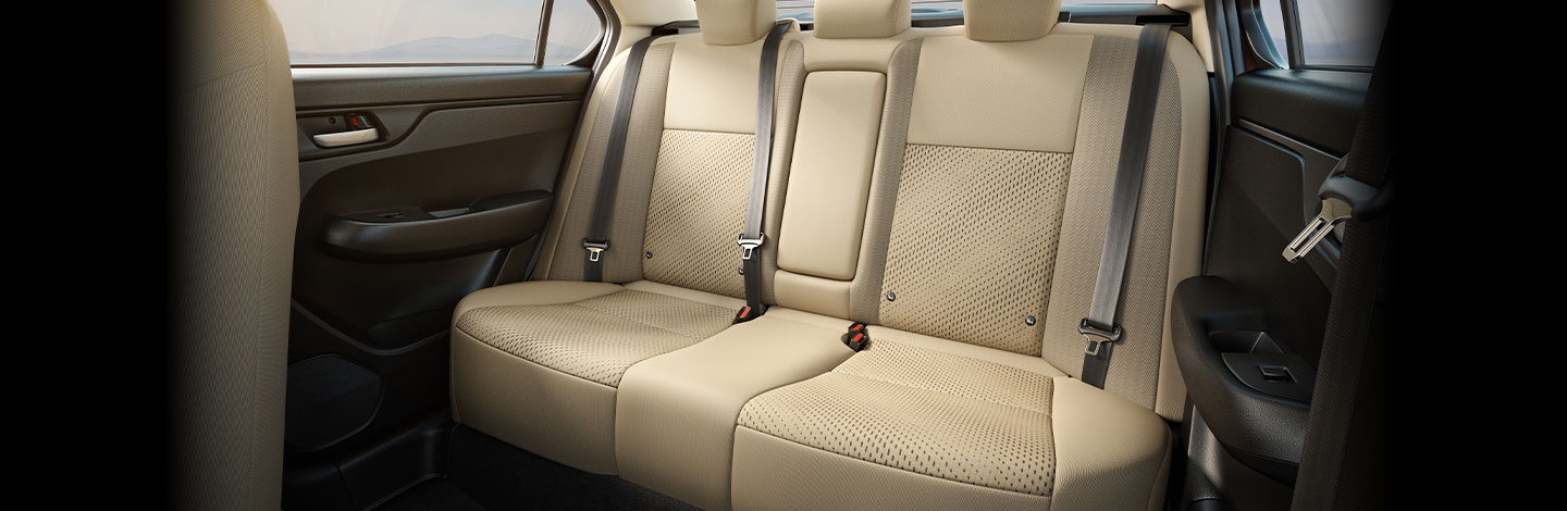Honda Amaze rear seats